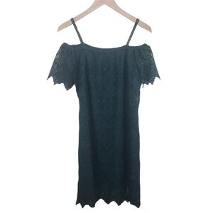 HOPE & HARLOW Crocheted Off the Shoulder Dress Size 4